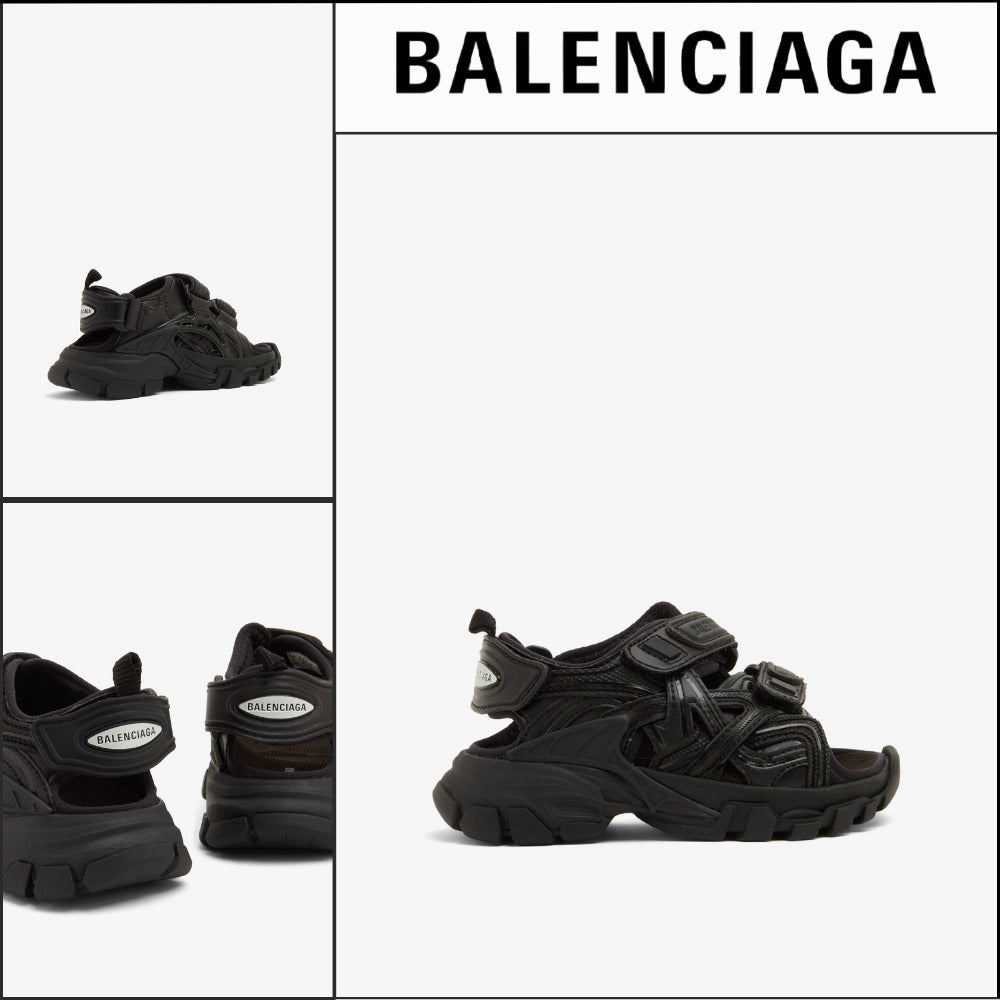 【BALENCIAGA】Kids Track Sandal Black