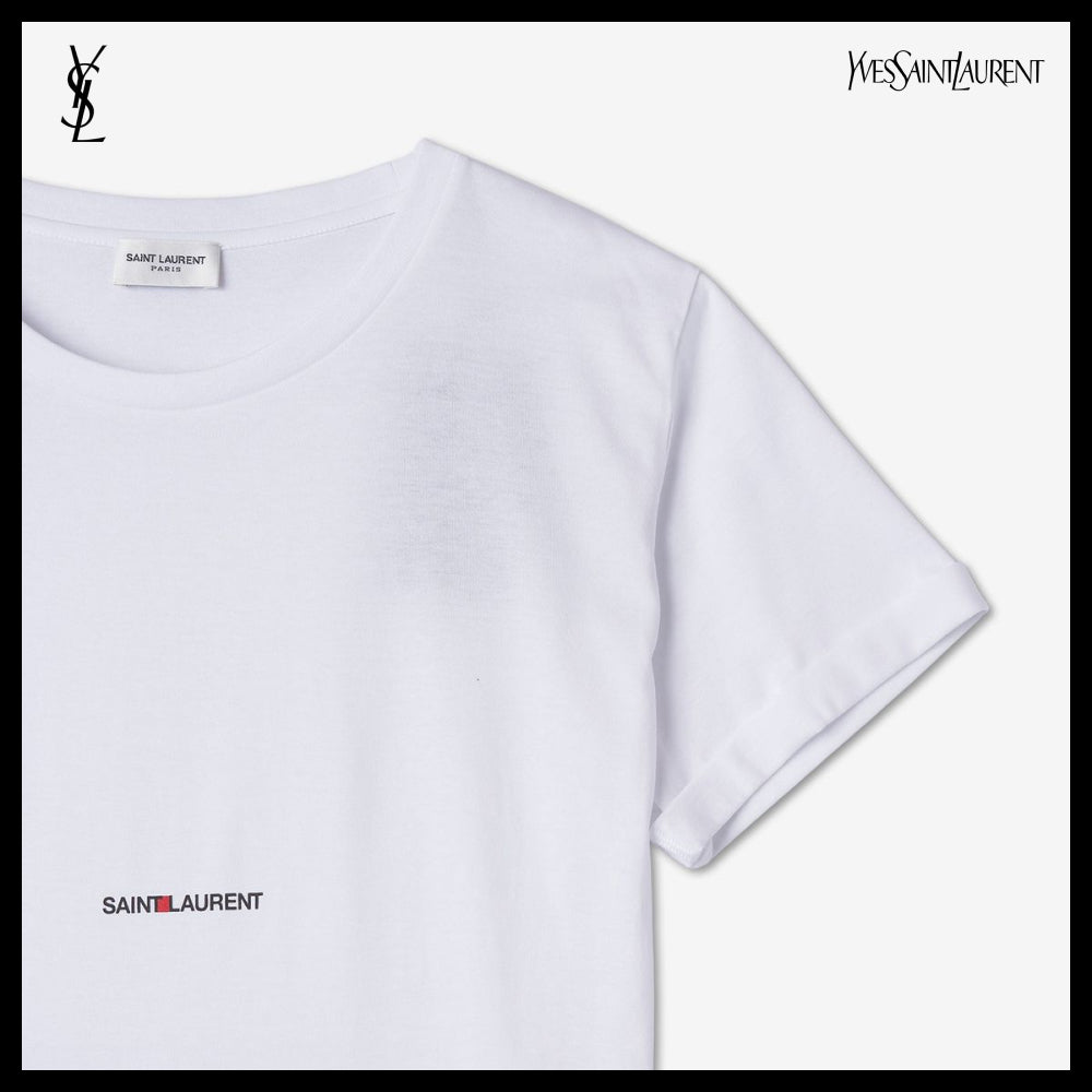 【Saint Laurent】リヴゴーシュ 半袖Tシャツ ホワイト