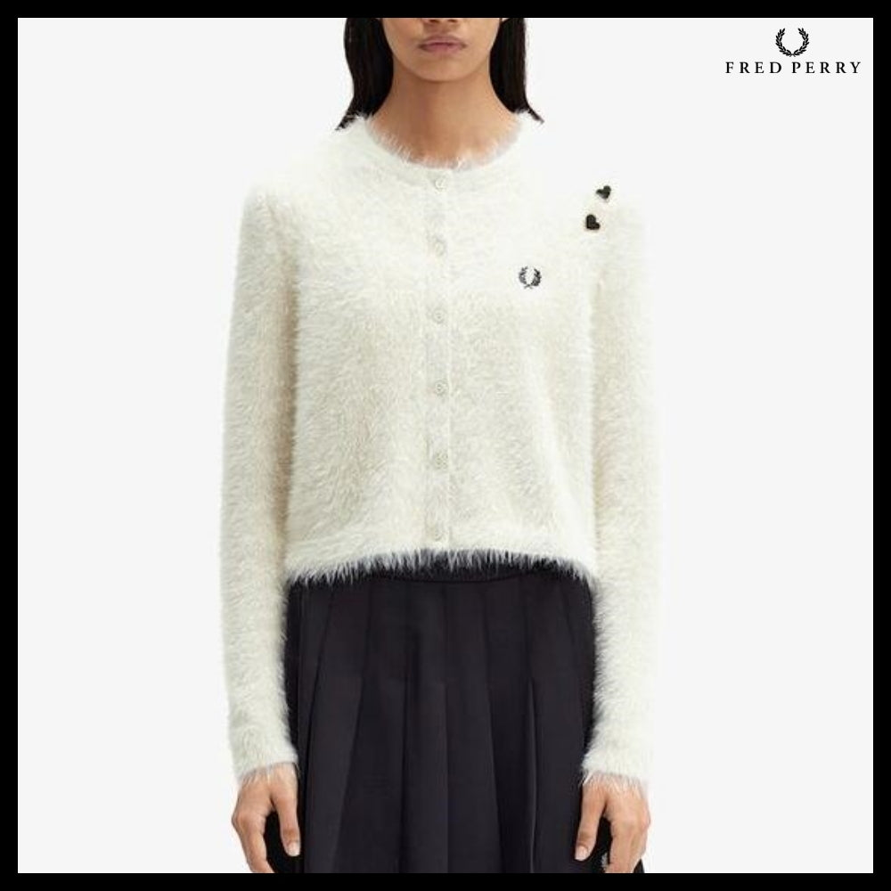 【FRED PERRY】my Winehouse Textured Button Through Cardigan