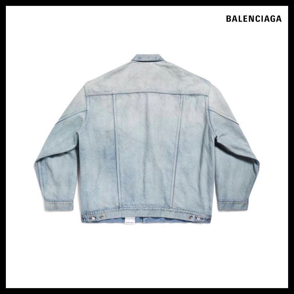 ★BALENCIAGAアウトレット セール ★DENIM SIZE STICKER JACKET