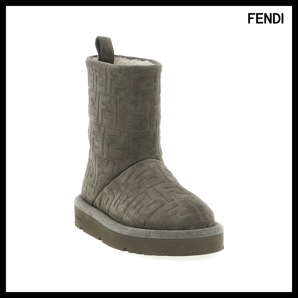 【FENDI】Gray Ankle Boots