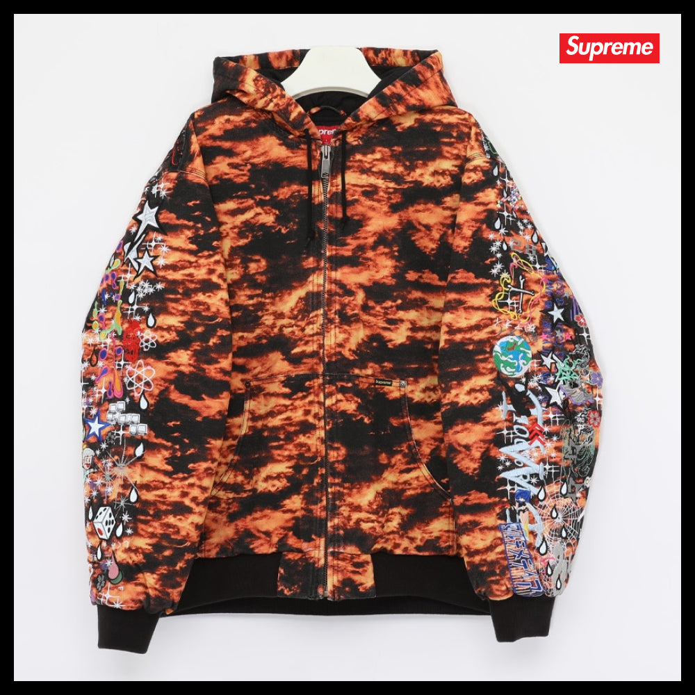 【100%正規品保証 Supreme】AOI Embroidery Hooded Work Jacket