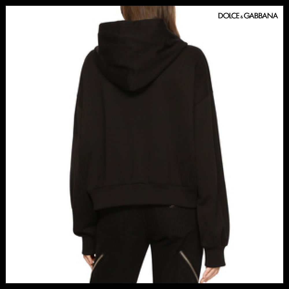 【Dolce&Gabbana】JERSEY SWEATSHIRT DG LOGO PRINT