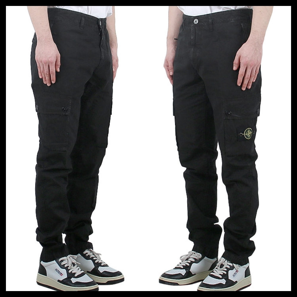 【STONE ISLAND】 Wappen Patch Cargo Pants