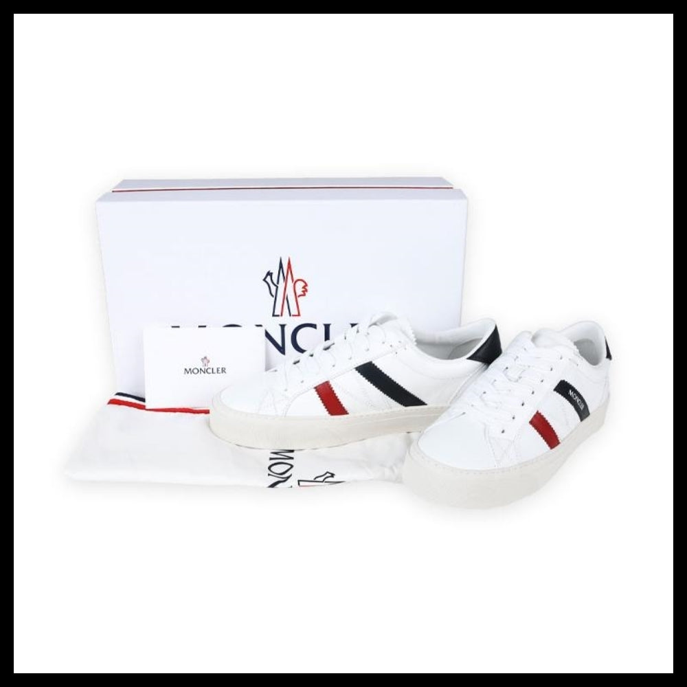 【MONCLER】 Mens Monaco 2 Sneakers White