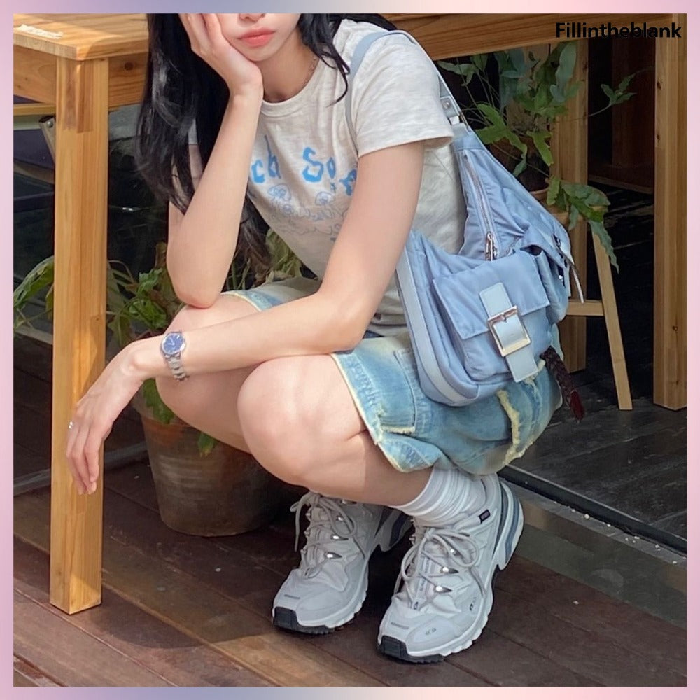 【FILL IN THE BLANK】PK HOBO BAG NYLON 3 COLORS