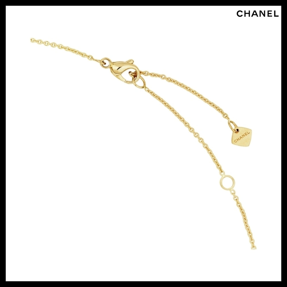 【CHANEL】COCO Crush Necklace Beige Gold