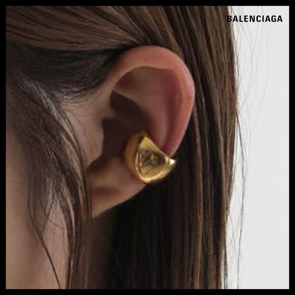 ★BALENCIAGAアウトレット セール ★Plated Ear Cuff Gold