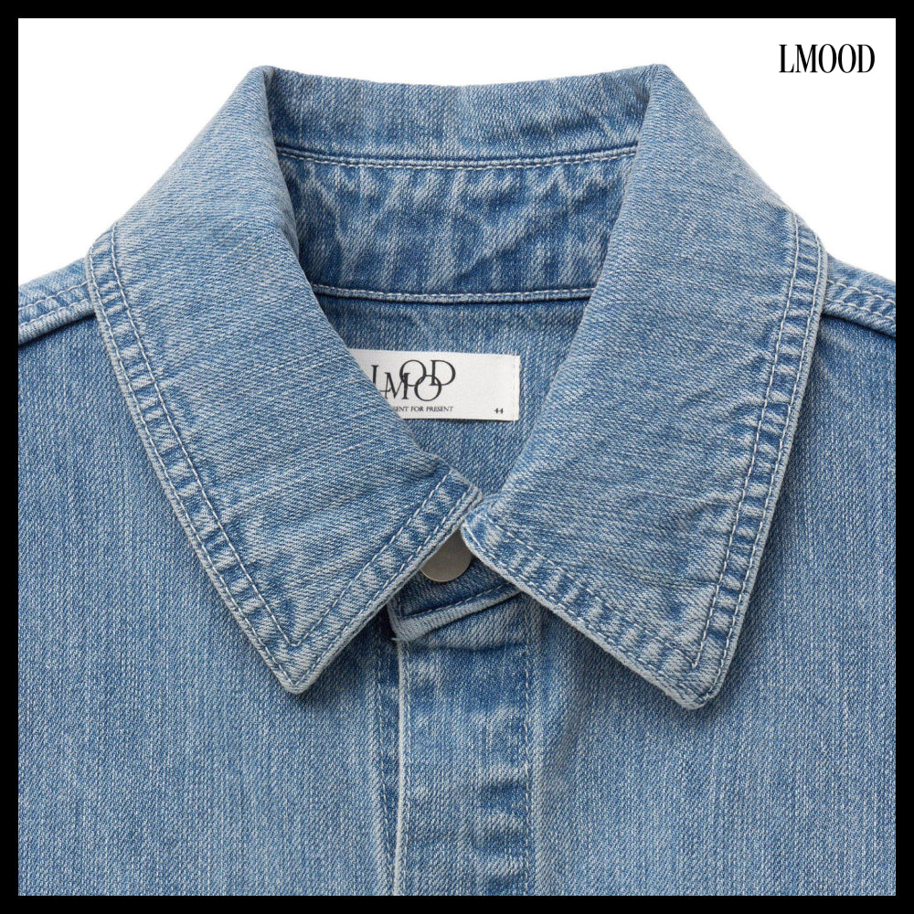 【LMOOD】Midtown Denim Shacket 2 Colors