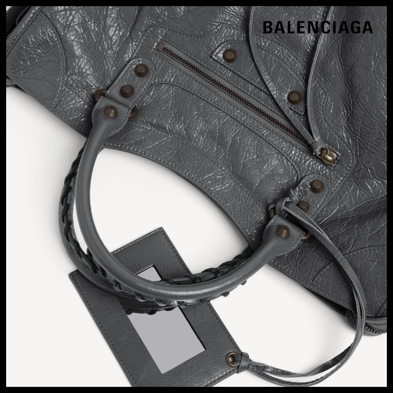 【BALENCIAGA】Le City Bag Medium Volcanic Rock