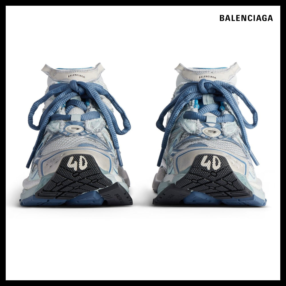 【BALENCIAGA】Sneakers Runner 2.0 White Blue Beige