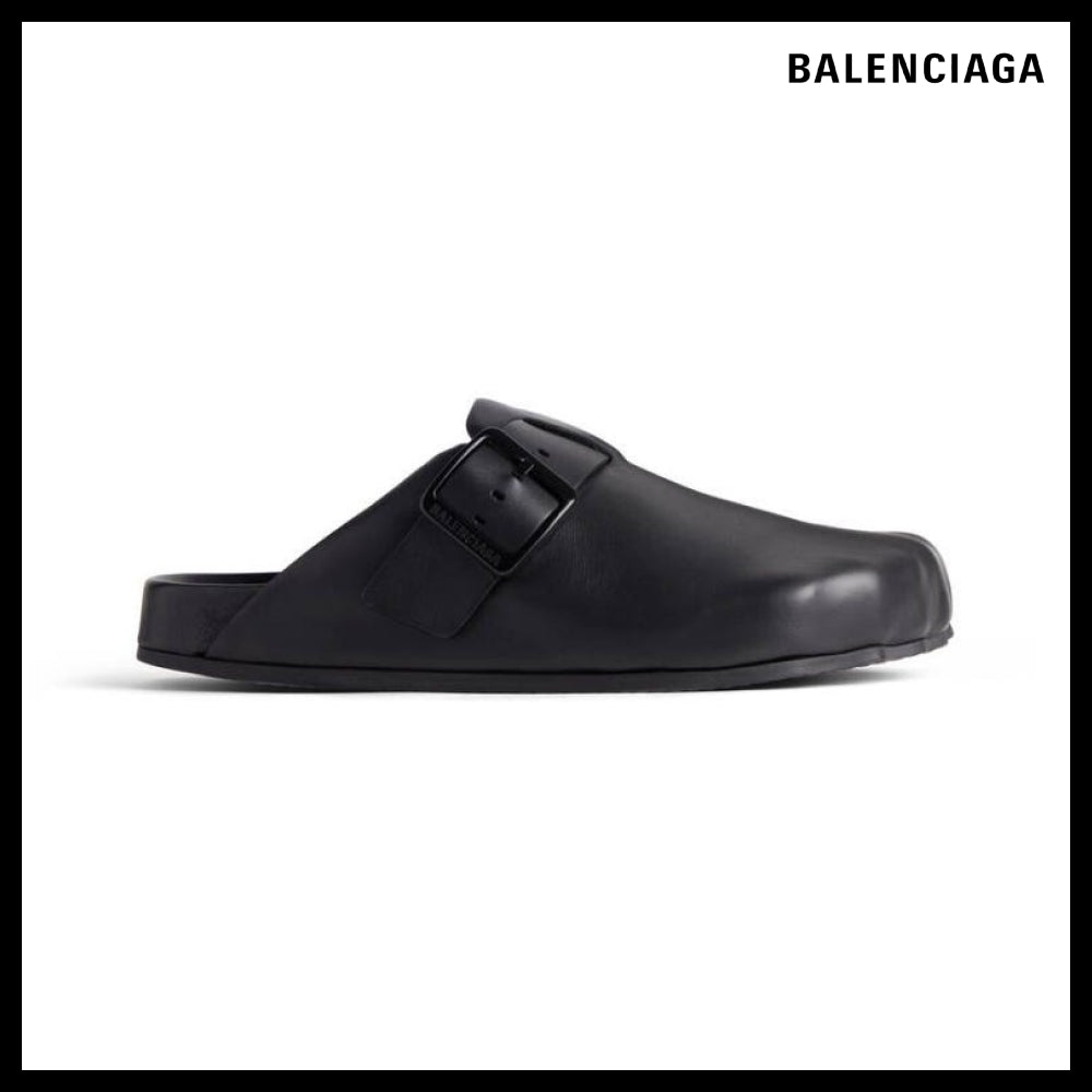 【BALENCIAGA】Sunday Mule Leather Black