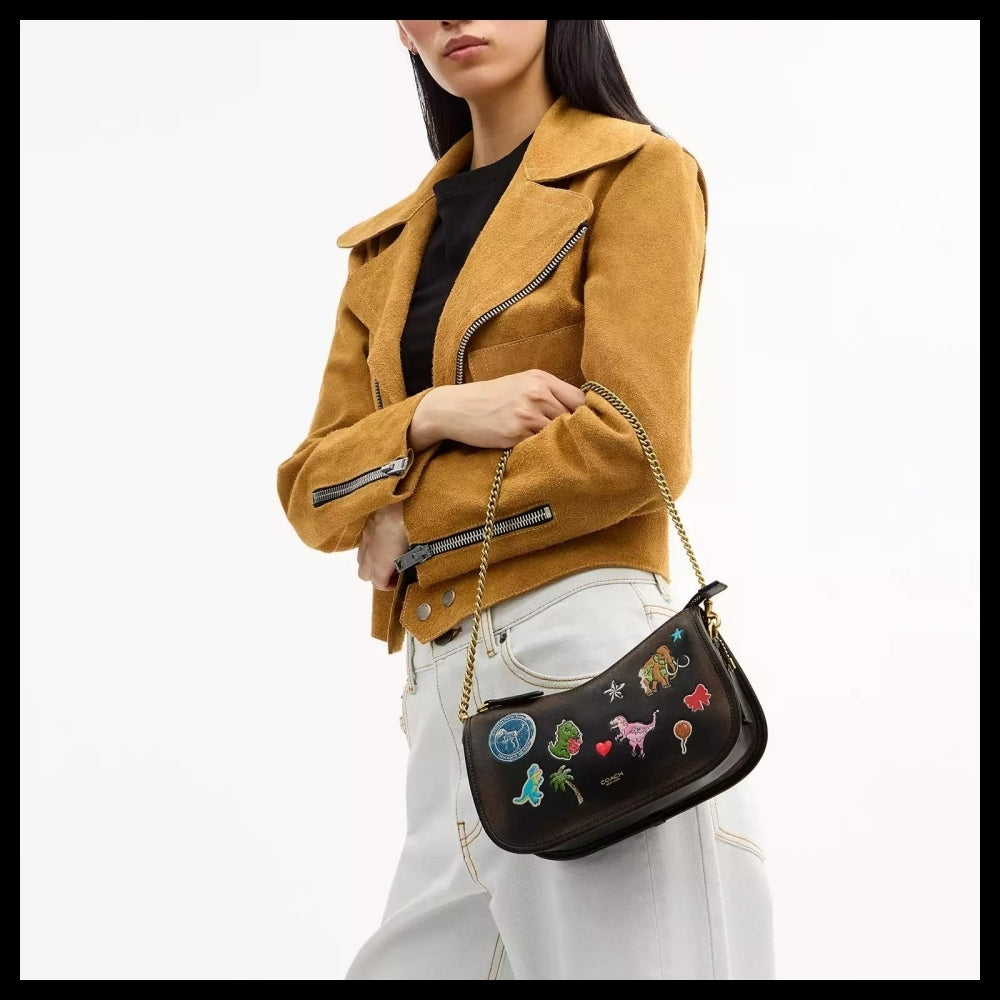【Coach】Lexy Tenth Birthday Waverly Bag In Loved Leather