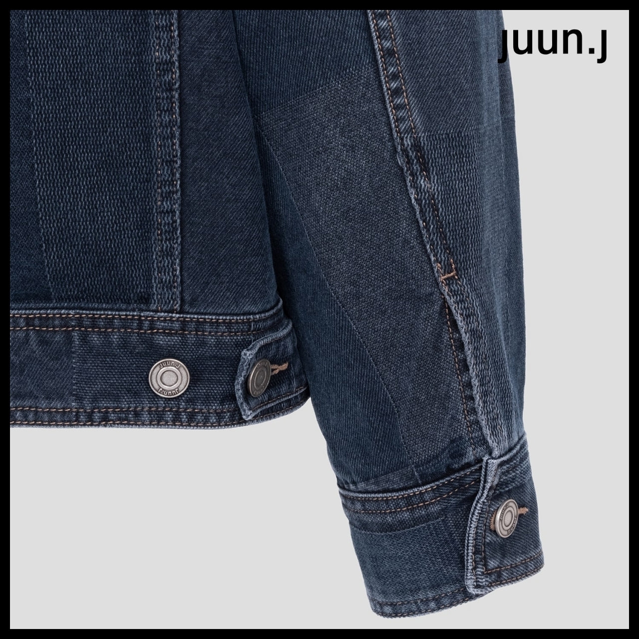 【JUUN.J】Jacquard Denim Trucker Navy