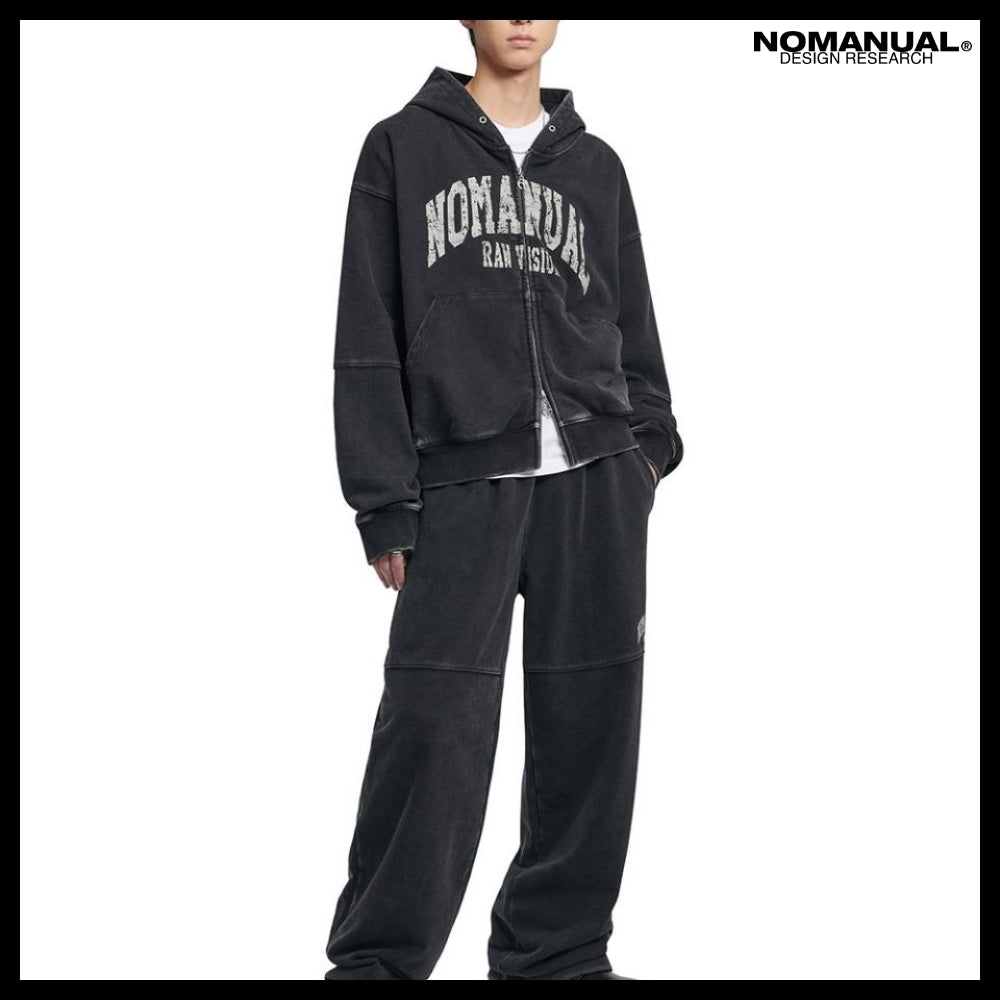 【NOMANUAL】C.A VINTAGE HOODED ZIP UP 2 Colors