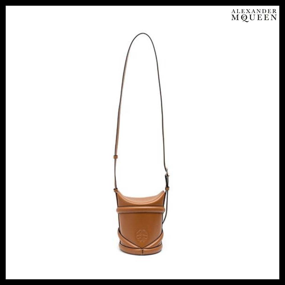 【Alexander Mcqueen】Small Curve Bag Brown