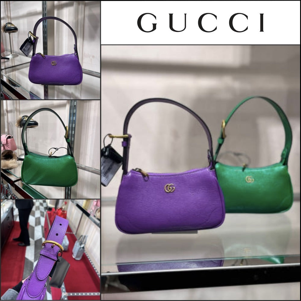 【GUCCI】GG Aphrodite Soft Goat Shoulder Bag (2 Colors)