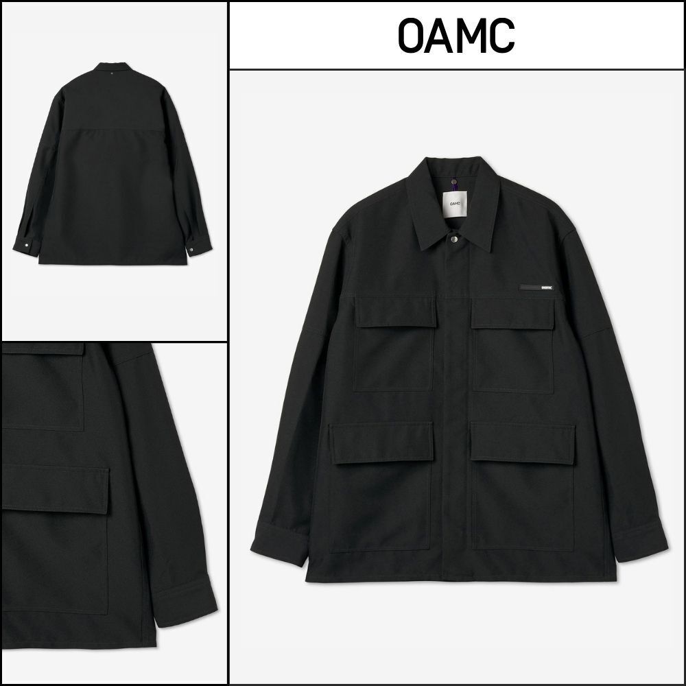 ◆OAMC◆ エクスプローラー シャツジャケット ブラック 人気
