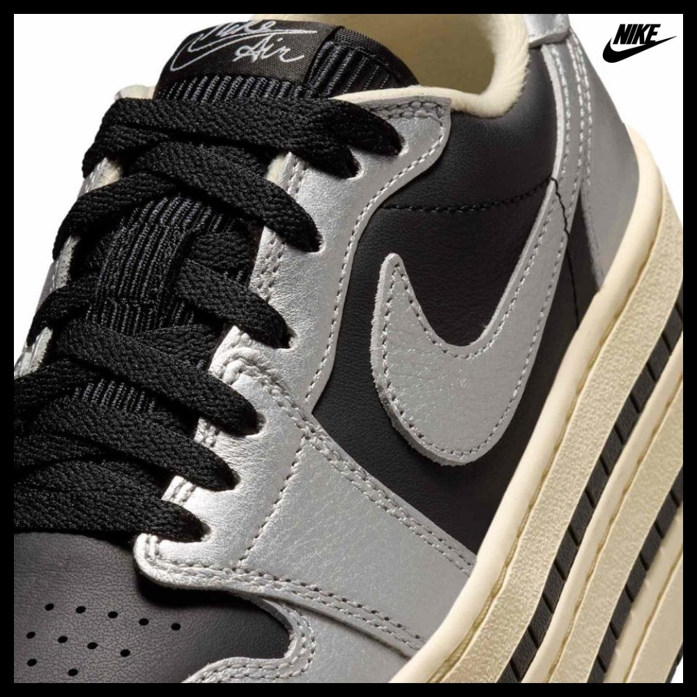 【Nike】AIR JORDAN 1 TRIPLE STACK METALLIC SILVER MUSLIN