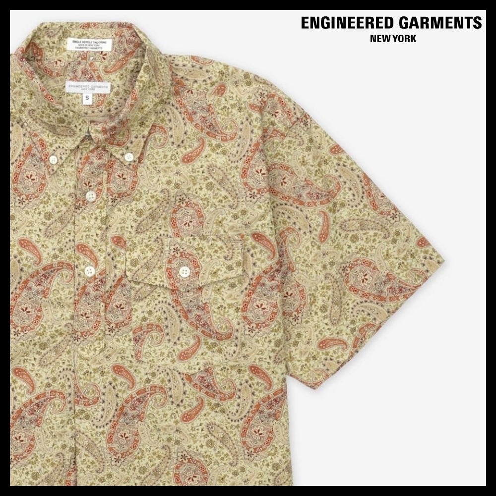 ◆Engineered Garments◆ ポップオーバー BDシャツ カーキ 人気