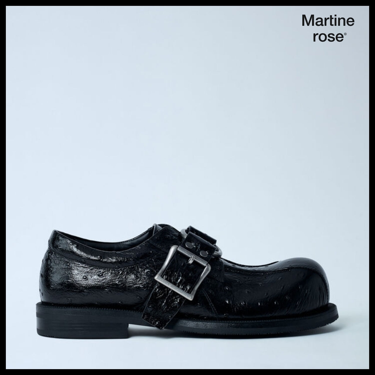 【MARTINE ROSE】O Ring Leather Shoes