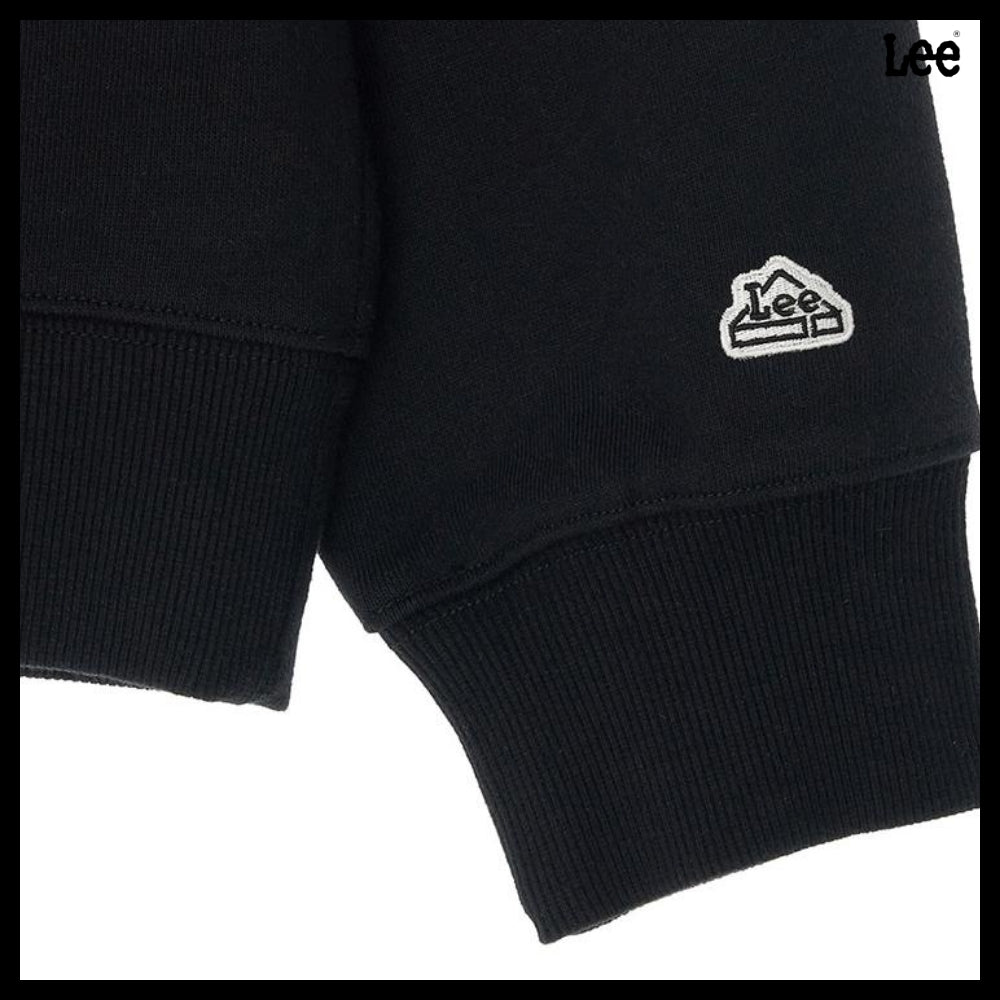 【LEE】アウトレットビッグツイッチロゴフードTシャツブラック