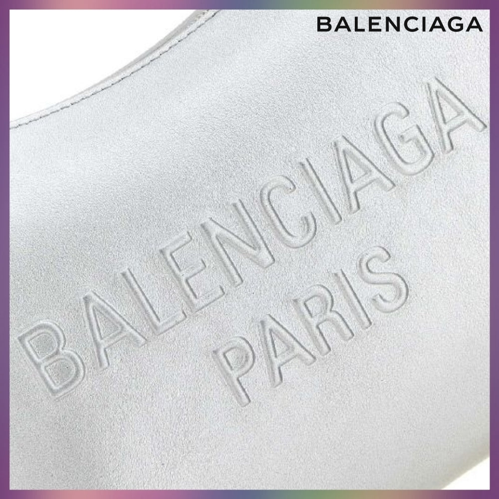 【BALENCIAGA】 MARIE KATE LOGO CALFSKIN SHOULDER BAG