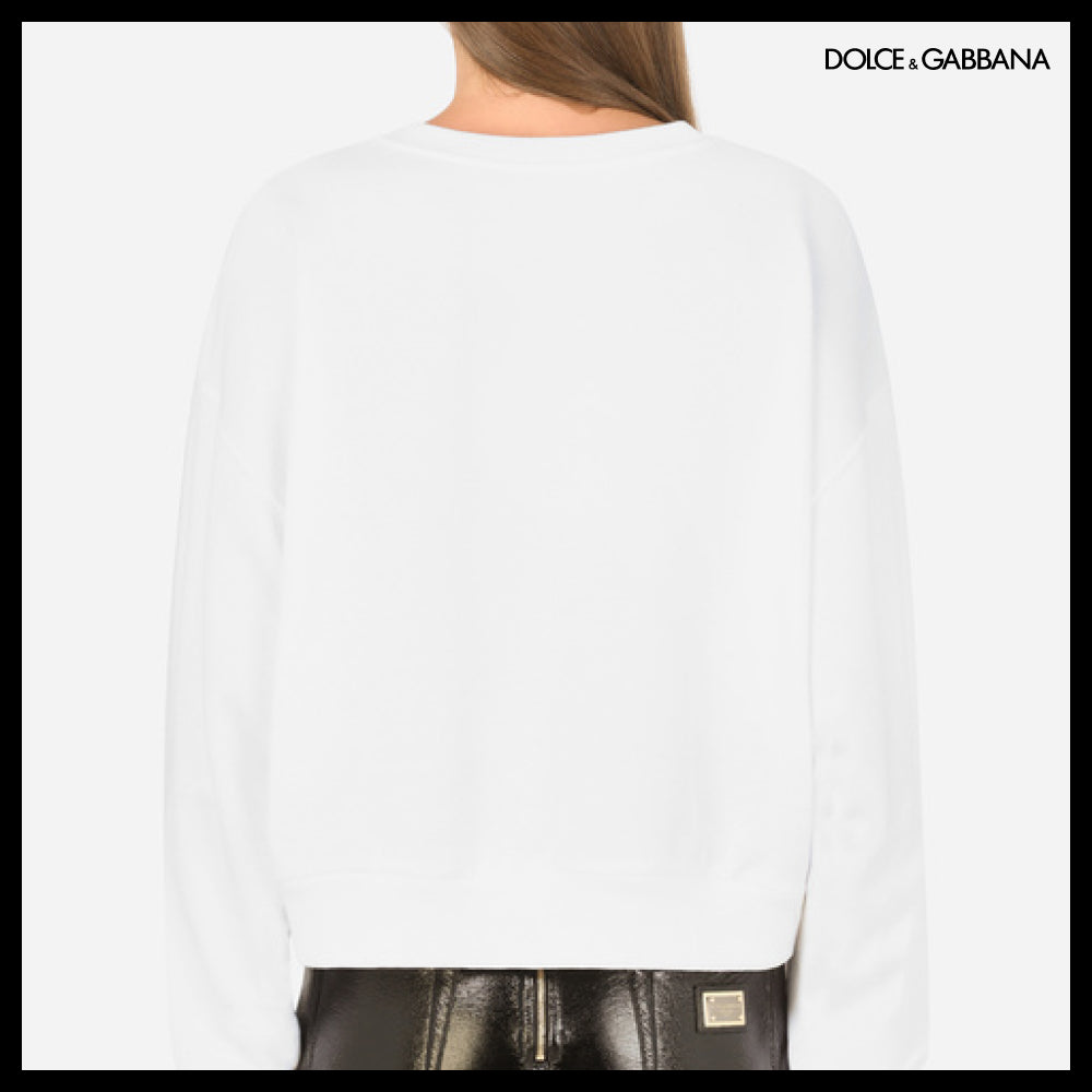 【Dolce&Gabbana】JERSEY SWEATSHIRT 90S SUPERMODEL PRINT
