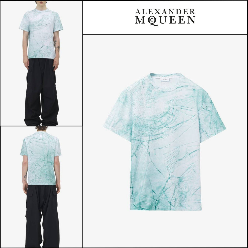 【Alexander Mcqueen】Smashed Glass T-shirt
