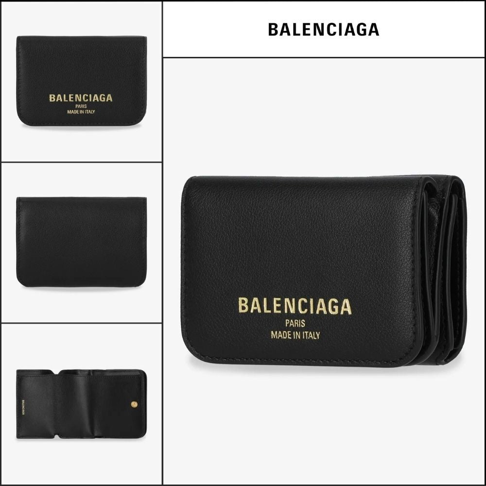 【BALENCIAGA】Cash 2.0 Mini Wallet - Black