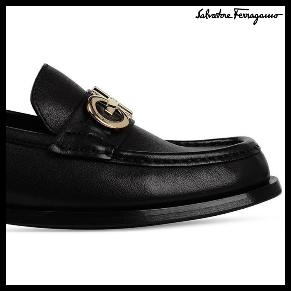 ◆FERRAGAMO◆OFELIA GANCINI LOAFERS BLACK