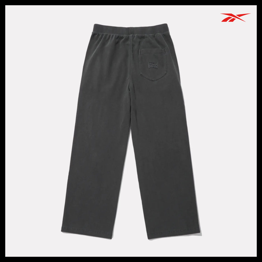 【Reebok】Garment Dyed Relaxed Fit Wide Straight Pants