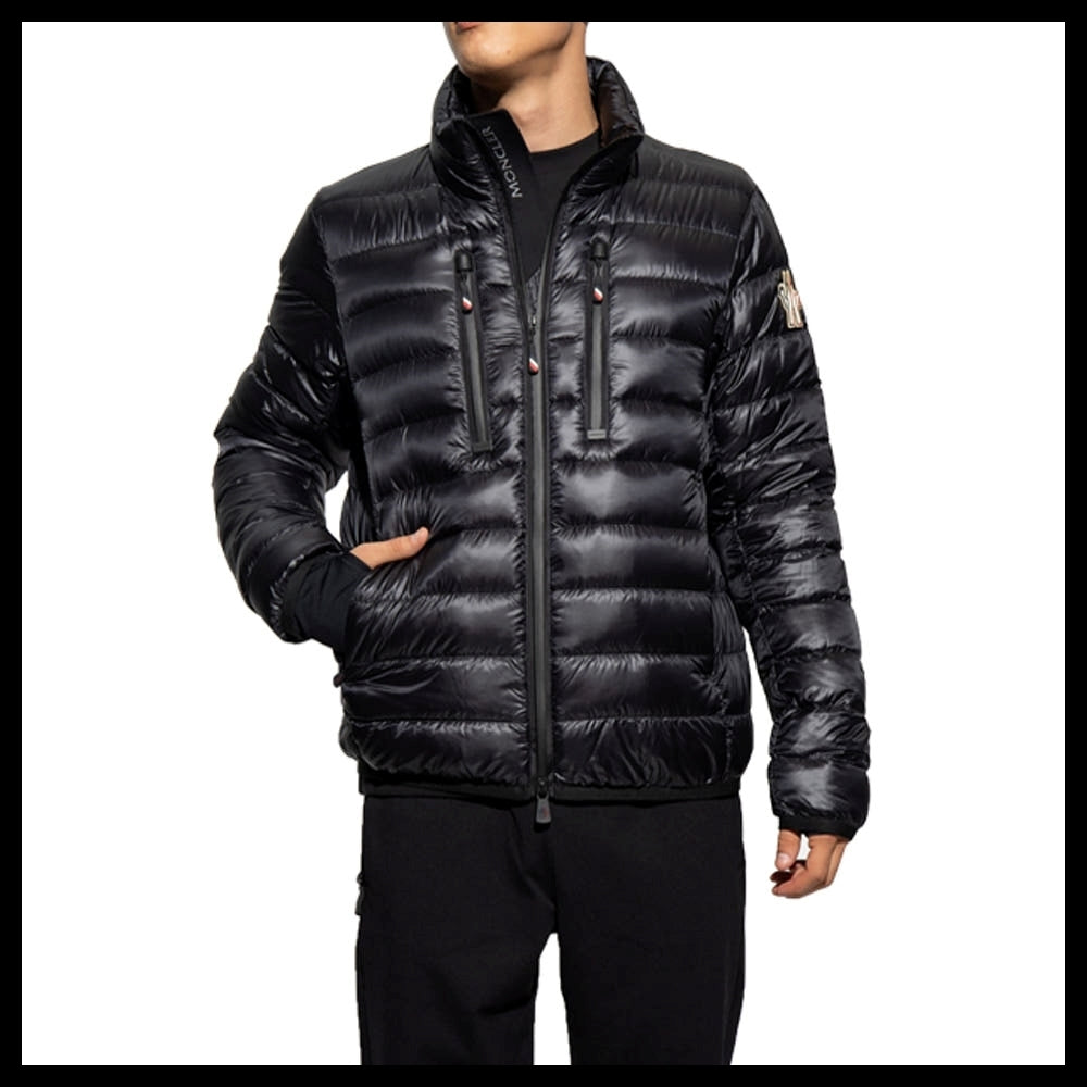 【MONCLER】Hers Grenoble Logo Lightweight Puffer