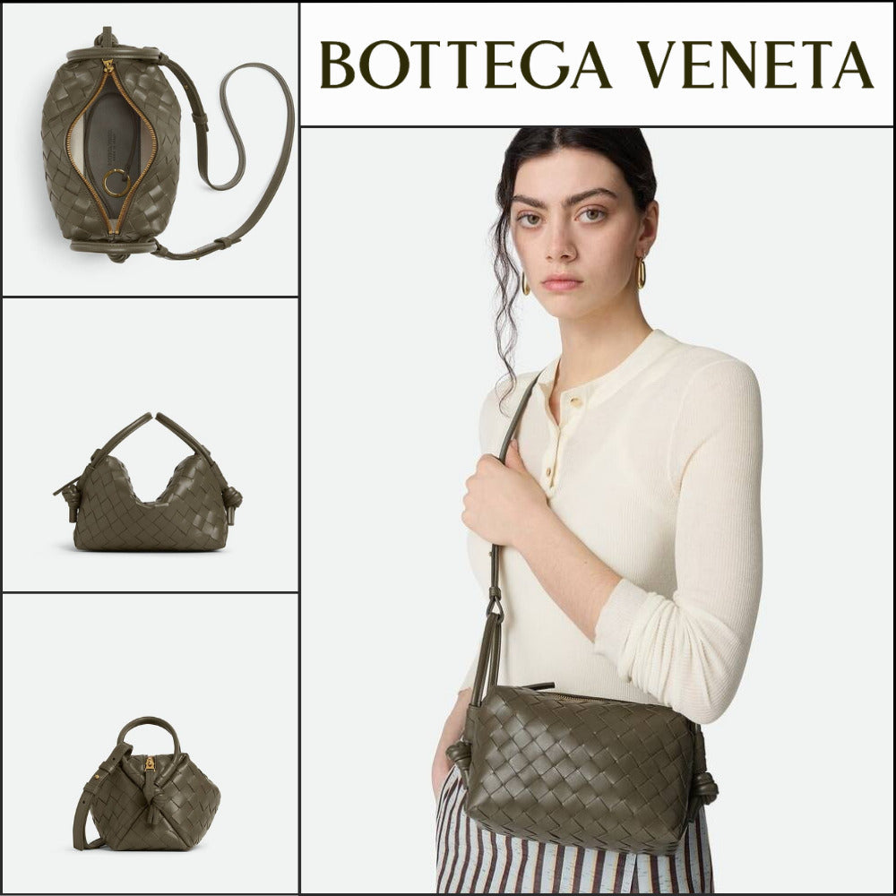【Bottega Veneta】 Loop Top Handle Cypress