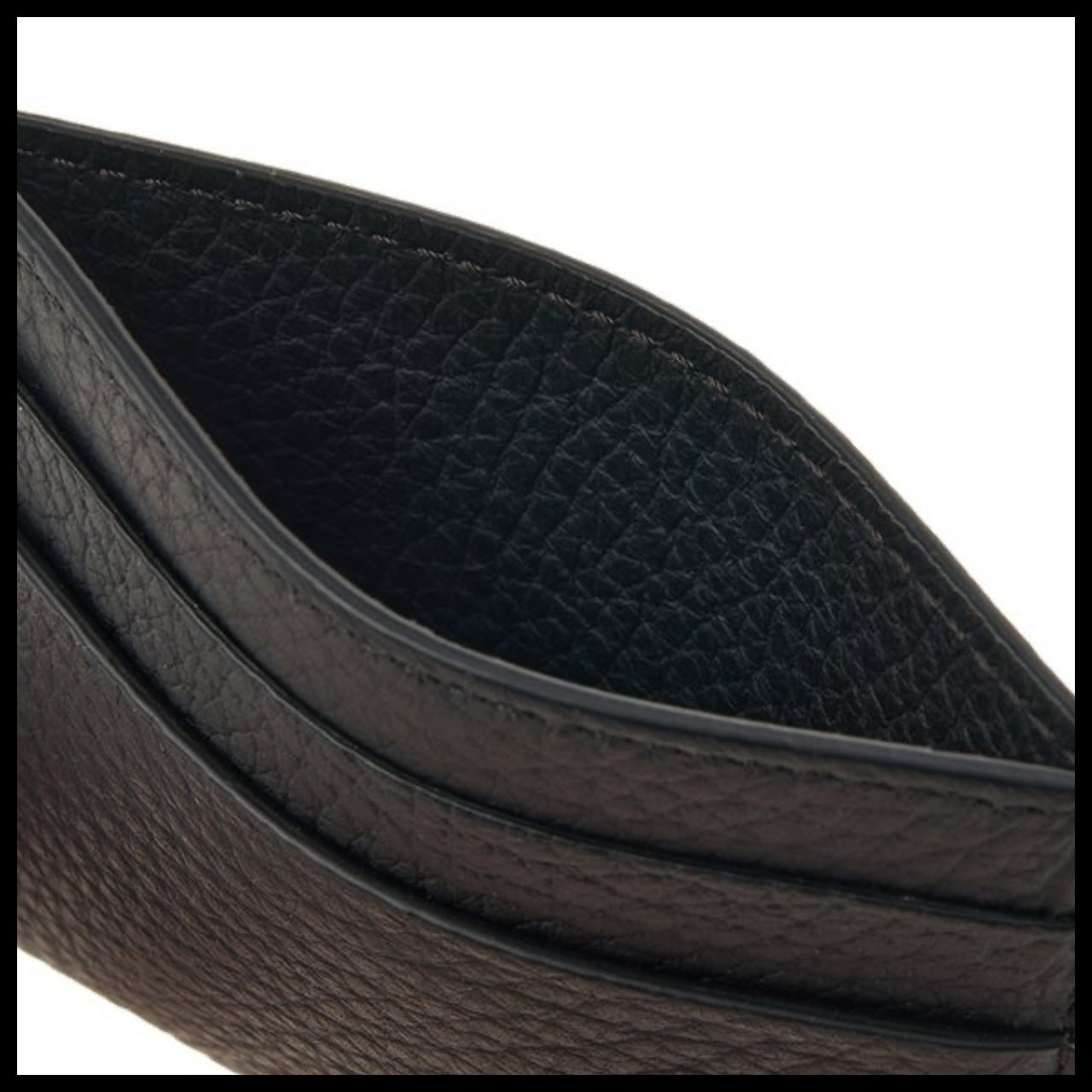 【Zegna】Men's Logo Card Wallet Luxury Classic
