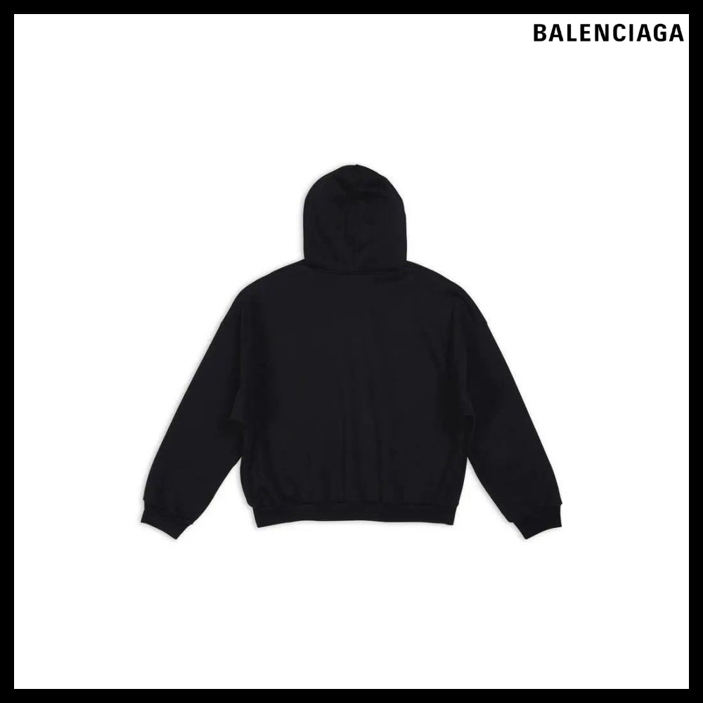 【BALENCIAGA】Hoodie Medium Fit Black