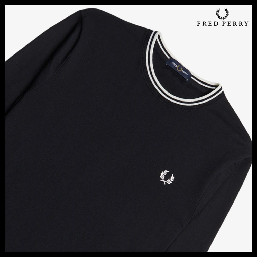 【FREDPERRY】Baseline Long Sleeve Twin Tipped T-Shirt 102