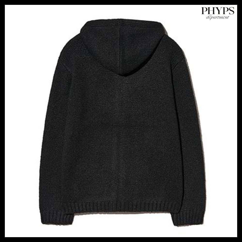 【PhypsDepartment】ハート アップル ニット フードジップアップ