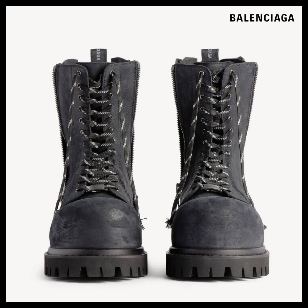 【BALENCIAGA】Stomper Zipper Bootie Black
