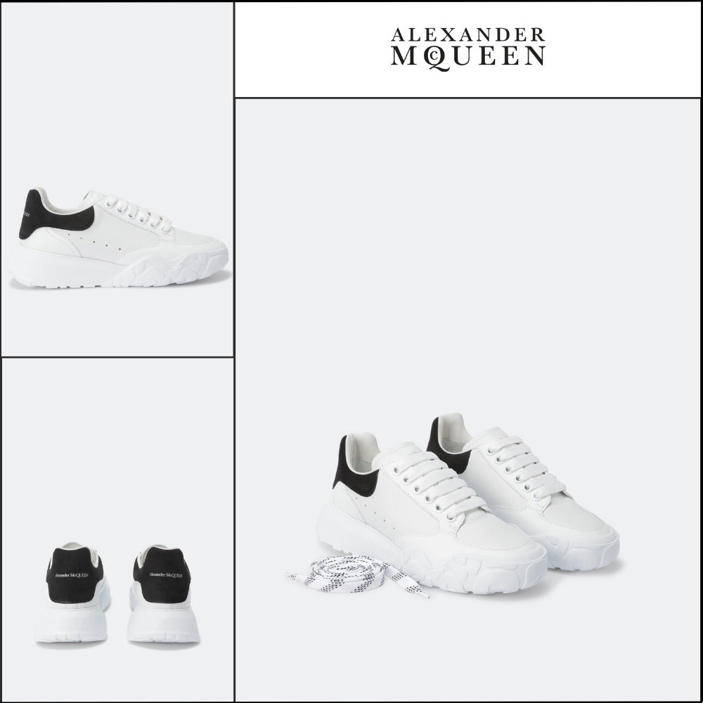 【Alexander Mcqueen】Court Sneakers White Calf Leather