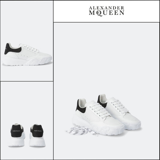 【Alexander Mcqueen】Court Sneakers White Calf Leather