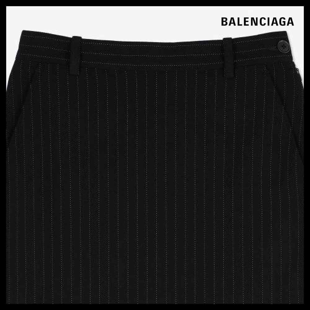 【BALENCIAGA】Hourglass Skirt Black:White