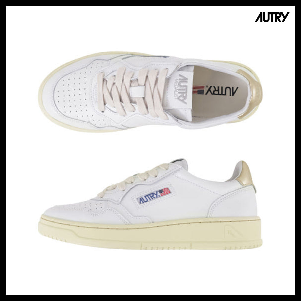 【Autry】AULW LL06 Medalist Women's Sneakers Gold Tab