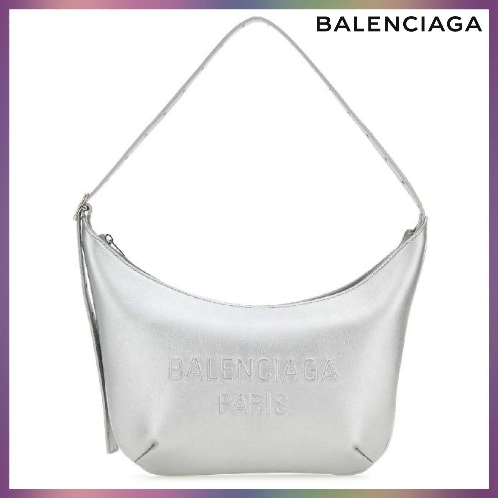 【BALENCIAGA】 MARIE KATE LOGO CALFSKIN SHOULDER BAG