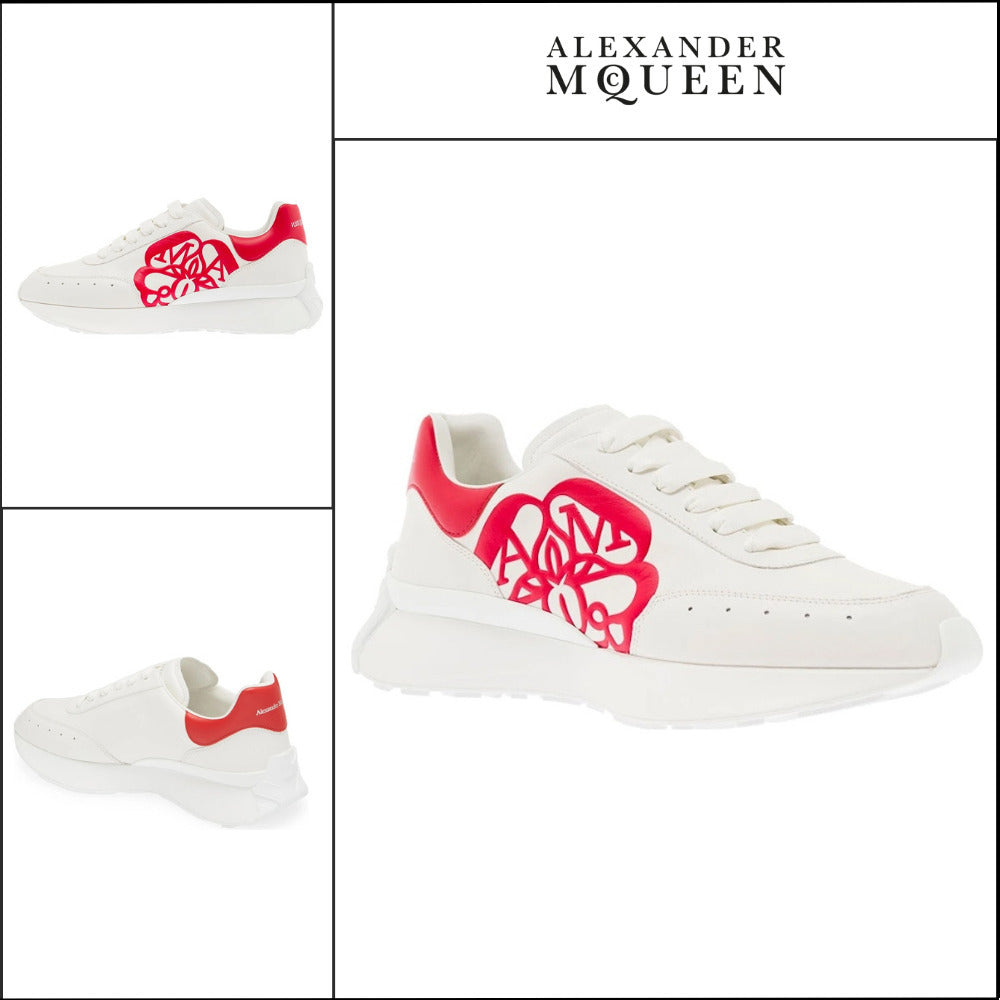 【Alexander Mcqueen】Sprint Runner White Red