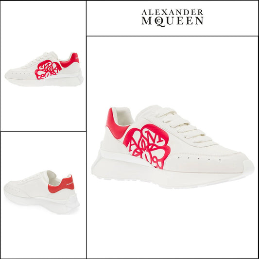 【Alexander Mcqueen】Sprint Runner White Red