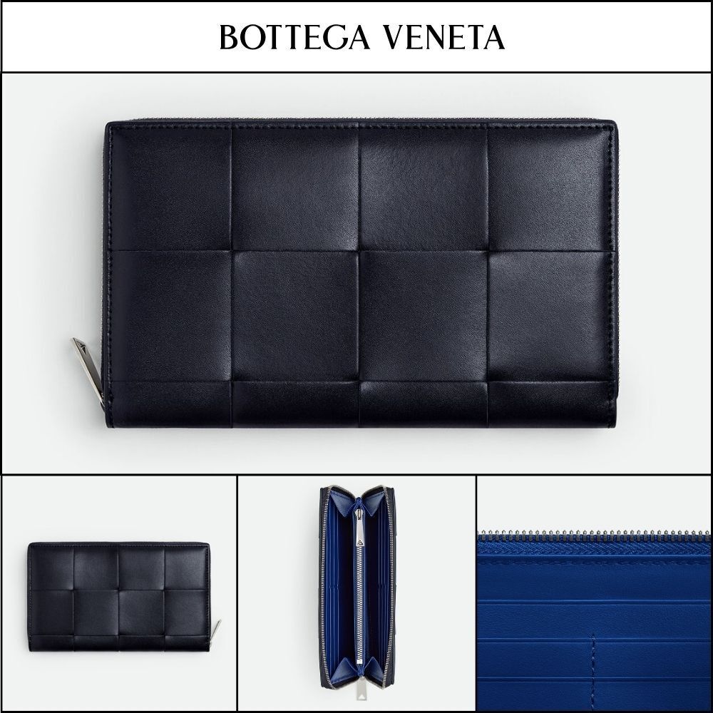 【韓国百貨店 BOTTEGA VENETA】Intrecciato Zip-Around Wallet