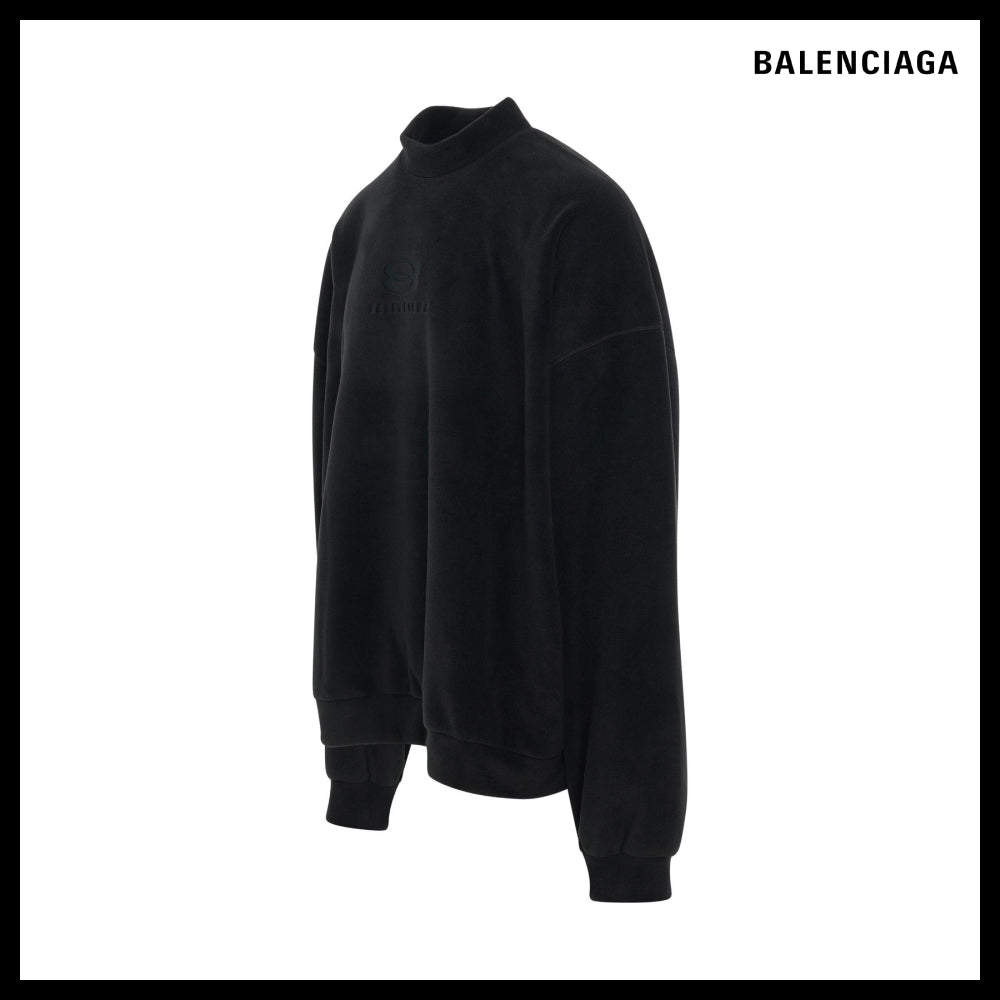 【BALENCIAGA】Unity Sports Icon Sweatshirt Large Fit Black