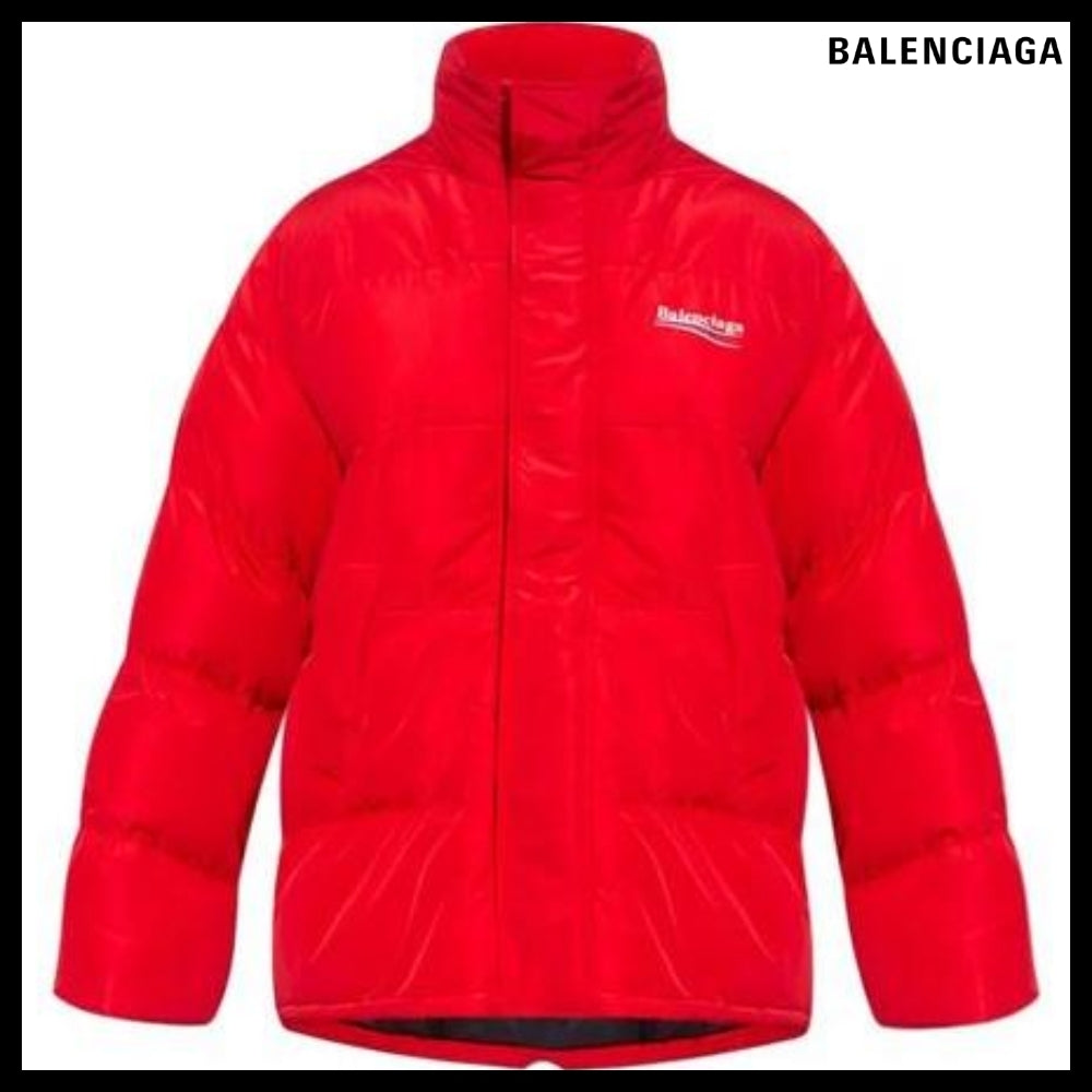 【BALENCIAGA】Cocoon Puffer Jacket Red