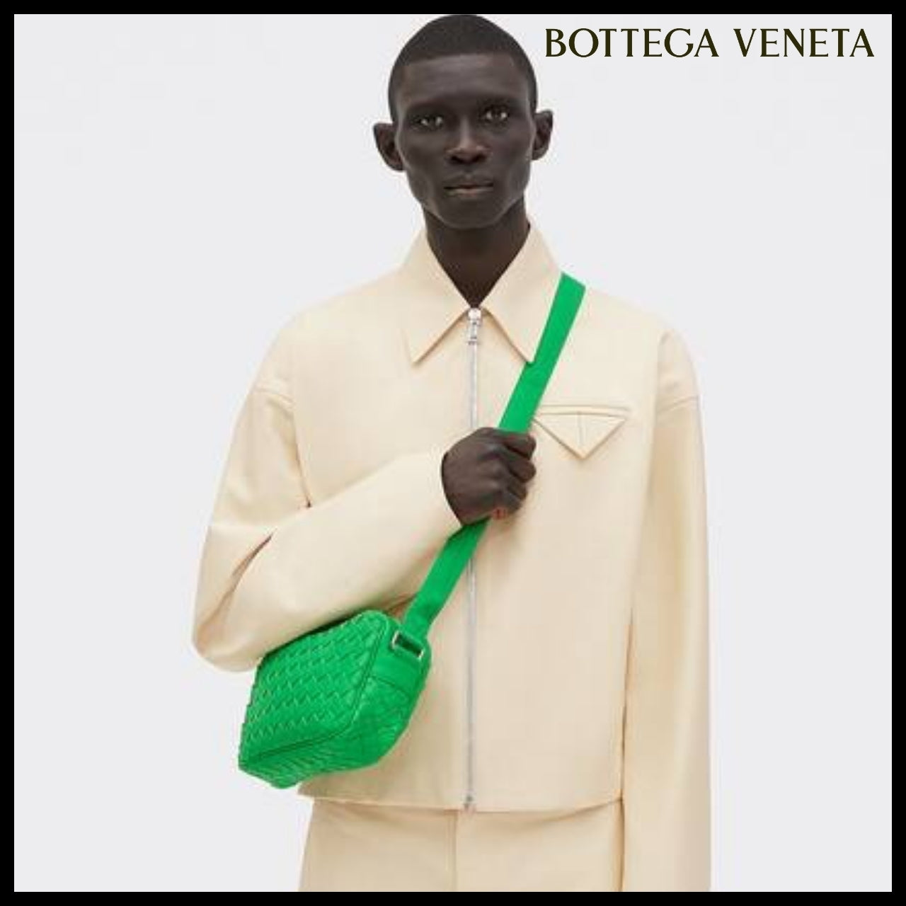 【BOTTEGA VENETA】SMALL INTRECCIATO CAMERA BAG PARAKEET